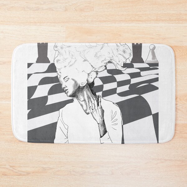 Item preview, Black and white caos chess girl designed and sold by ArtGozde.