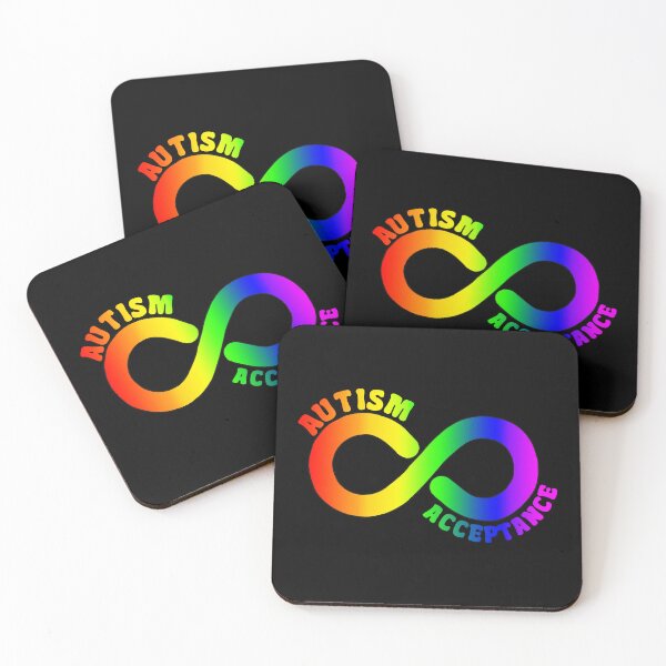 Item preview, Autism Acceptance With Rainbow Infinity Symbol designed and sold by Luan Huynh.
