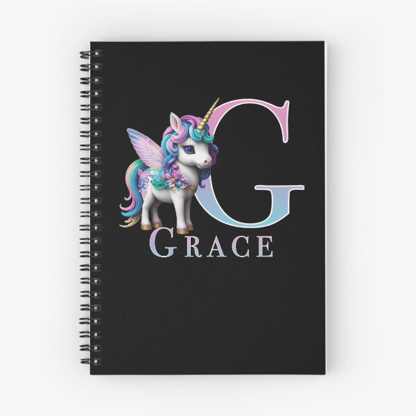 Item preview, Grace name with a cute unicorn designed and sold by Lubellebubble20.
