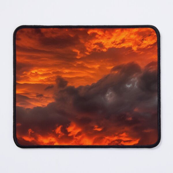 Item preview, Dramatic sky in deep orange, crimson red, pulsing with vibrant energy designed and sold by SvarunPogani.