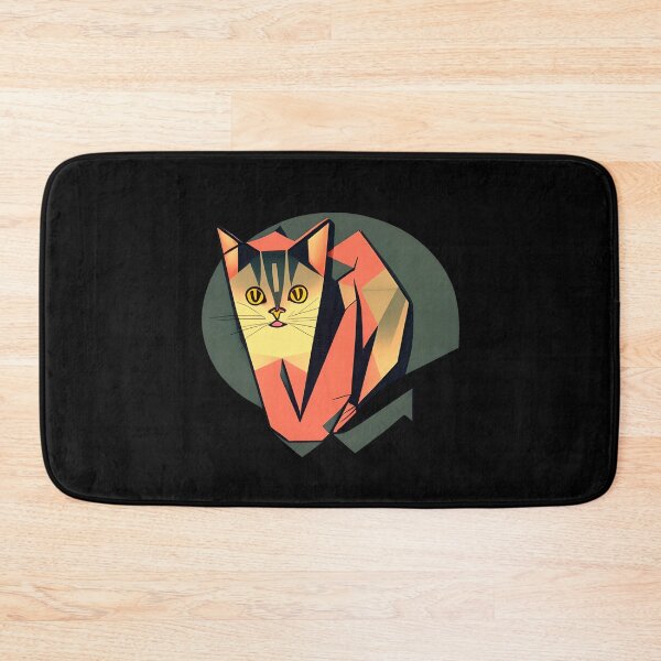 Item preview, Geometric cute Cat abstract and colorful vintage palette designed and sold by Teescount.