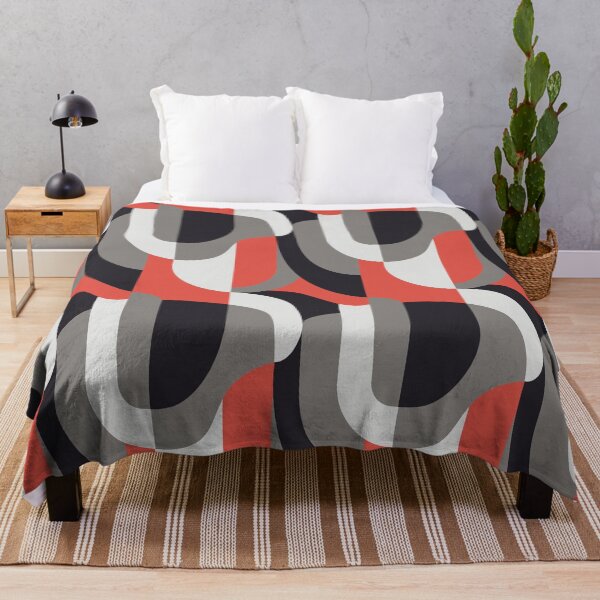 Item preview, Red Abstract Retro Pattern designed and sold by coverinlove.