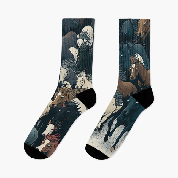 Artikelvorschau, horses watercolor entworfen und verkauft von shokA Design.