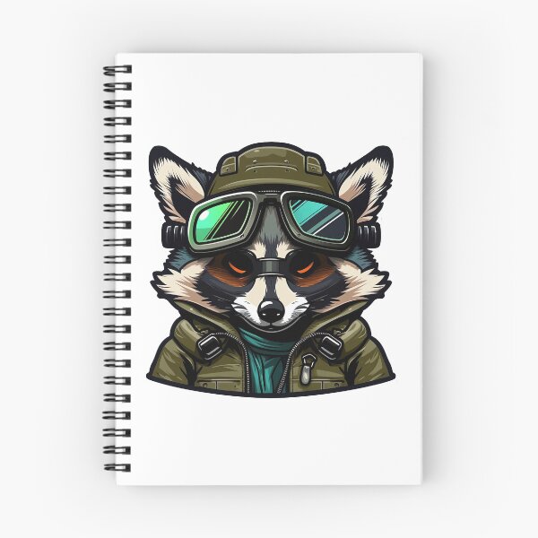 Item preview, Aviator Cartoon Raccoon designed and sold by SwagCraftsCo.