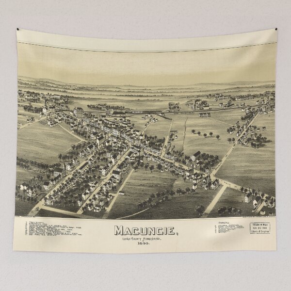 Item preview, Macungie, Pennsylvania (1893) designed and sold by allhistory.