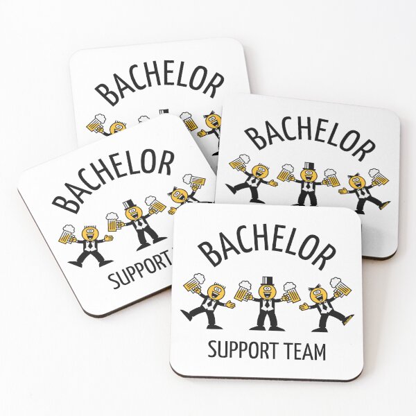 Item preview, Bachelor Support Team (Stag Party / Caricature / Dance / Black / 3C) designed and sold by MrFaulbaum.