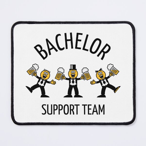 Item preview, Bachelor Support Team (Stag Party / Caricature / Dance / Black / 3C) designed and sold by MrFaulbaum.