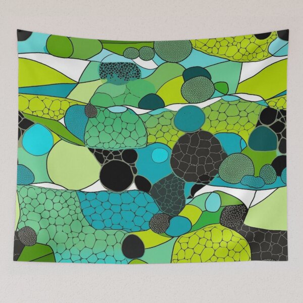Item preview, Spring Time Circles Tiled designed and sold by artfullyprompt.