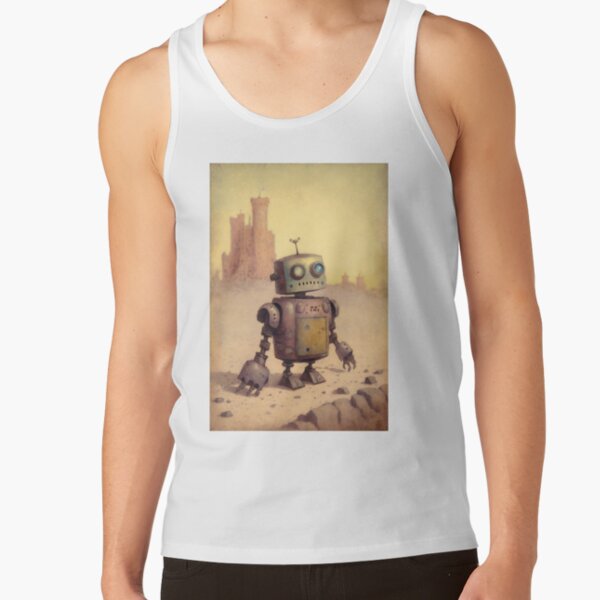 Robot in the Desert Tank Top