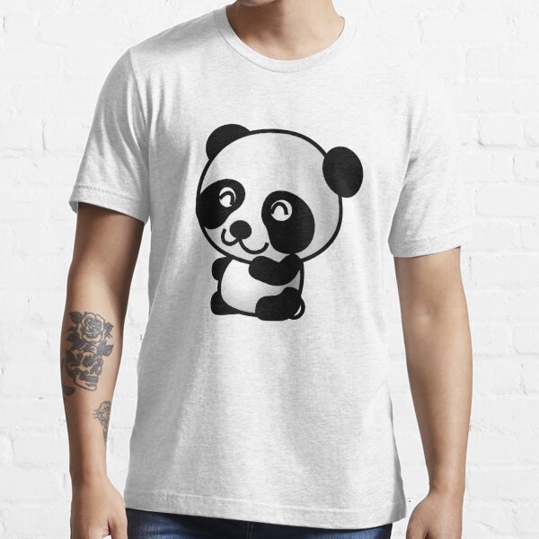 Cute Smiling Panda Emoji T Shirt For Sale By Printpress Redbubble Panda T Shirts Cute T