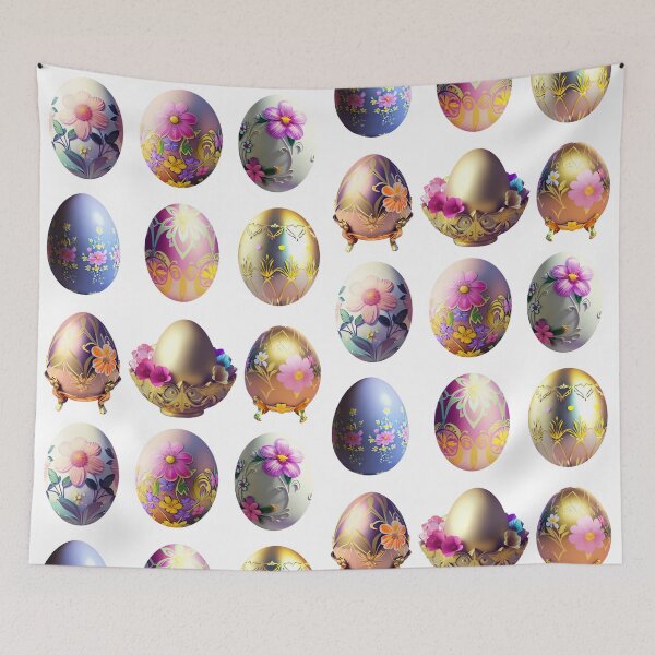 Artikelvorschau, Bunte Ostereier Sticker Set entworfen und verkauft von Ascooepics.
