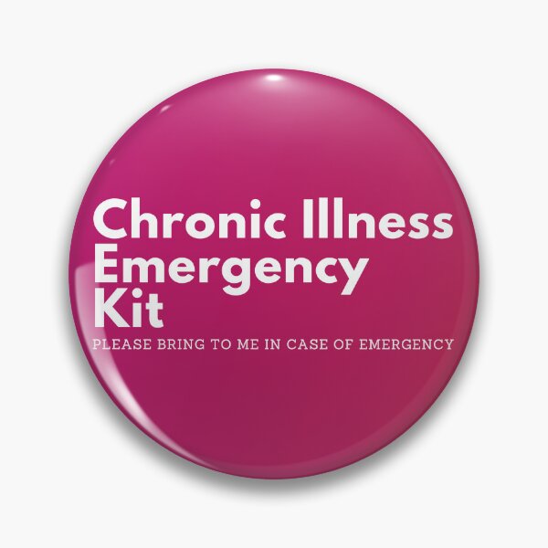 Item preview, Chronic Illness Emergency Kit Survival Bag Pink Gradient Diabetes Migraine Epilepsy Medical designed and sold by InterpreTees.