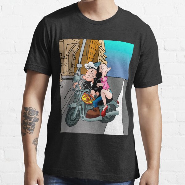 Popeye Tattoo Cartoon Funny Sailor Retro Vintage Hipster Men's T-Shirt |  Wish