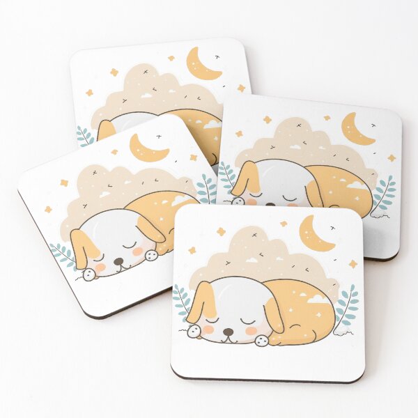 Item preview, Cute Sleeping Dog Illustration designed and sold by ManiaPopShop.