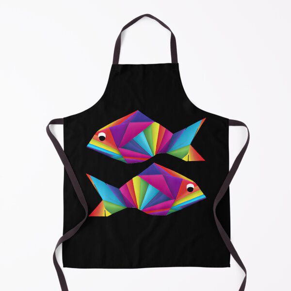 Item preview, Geometric Fishes abstract colorful rainbow color scheme origami style  designed and sold by Teescount.