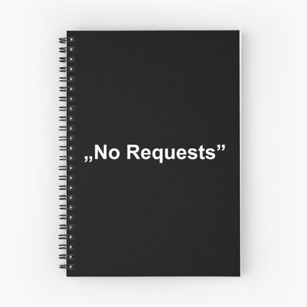 Item preview, "No Requests" White designed and sold by DJStuffs.