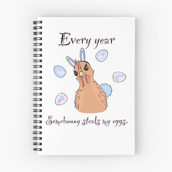 Item preview, Easter bunny steals chicken’s eggs. Easter meme designed and sold by SaraBrookes-art.