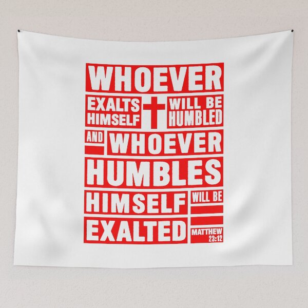 Item preview, Matthew 23:12 Whoever Humbles Himself Will Be Exalted designed and sold by plushism.