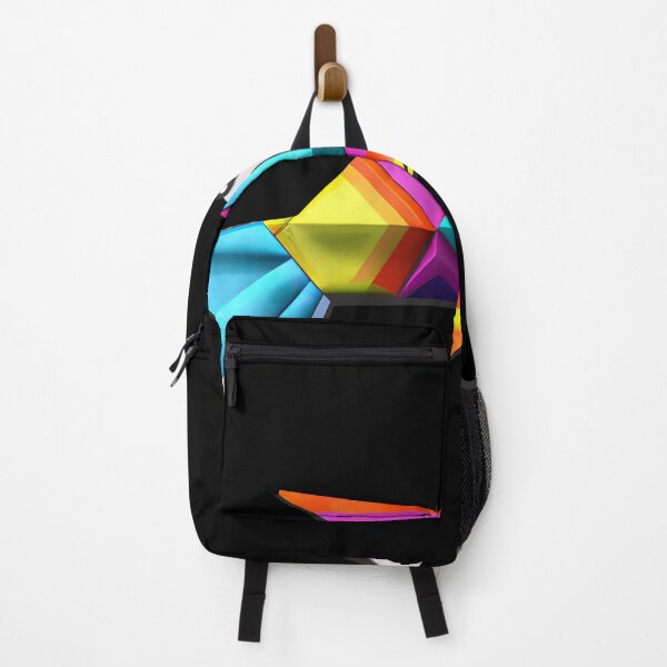 Item preview, Geometric Fish abstract colorful rainbow color scheme origami style designed and sold by Teescount.
