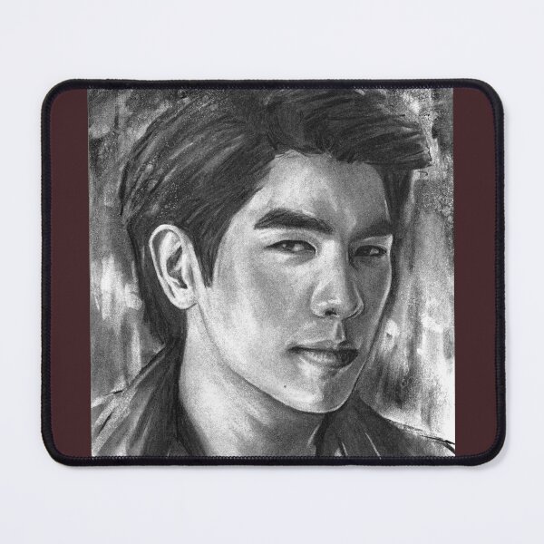 Item preview, KinnPorsche Portrait Drawing, Mile Phakphum as Kinn, Thai BL Drama Art, MileApo Artwork designed and sold by Rachel Felicity Art.