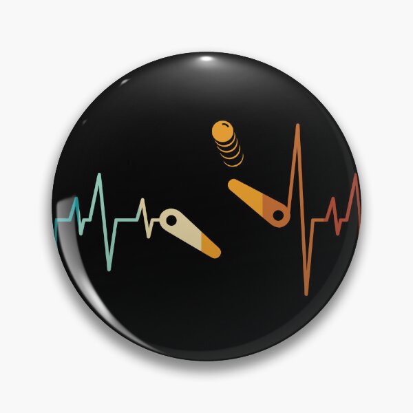 Item preview, Pinball Heartbeat Automatic Retro Flipper Vintage Gamer designed and sold by Lenny Stahl.