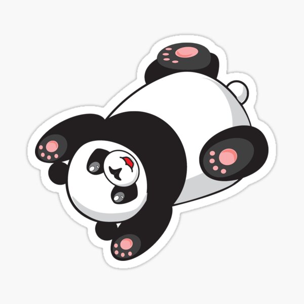 Silly Playful Cute Panda Emoji Sticker For Sale By Printpress Redbubble