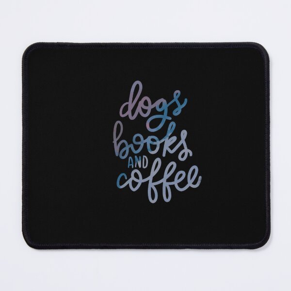 Item preview, Dogs Books and Coffee blue designed and sold by chuckletuckle.