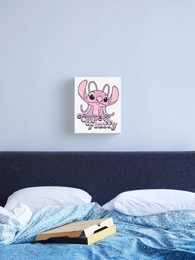 Lilo and Stitch Valentines Day Angel Cute and Fluffy Art Print by