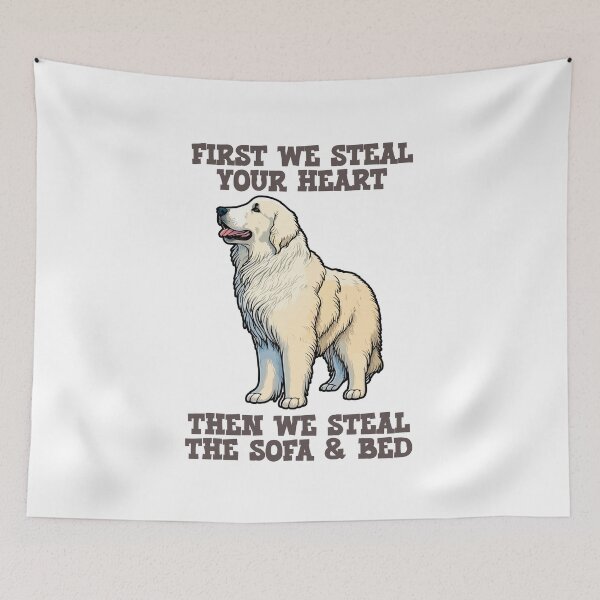 Artikelvorschau, Great Pyrenees First We Steal Your Heart entworfen und verkauft von kudostees.
