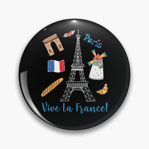 Item preview, Paris Souvenir Eiffel Tower France Vive La France designed and sold by Lenny Stahl.