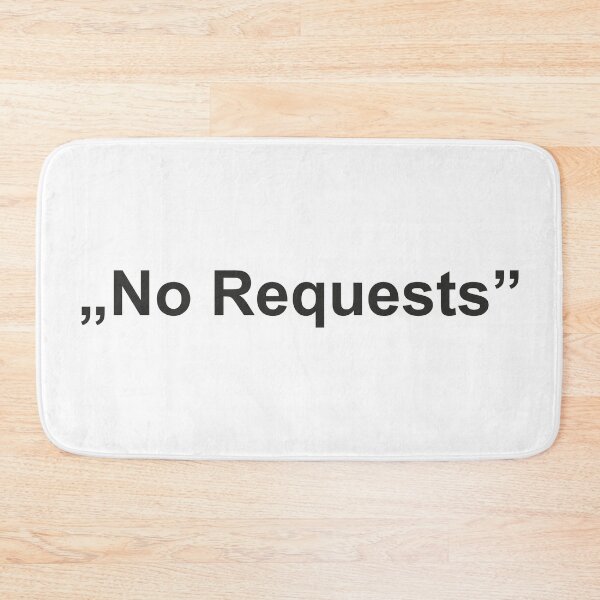 Item preview, "No Requests" Back designed and sold by DJStuffs.