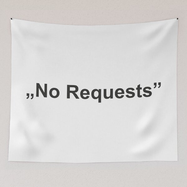 Item preview, "No Requests" Back designed and sold by DJStuffs.
