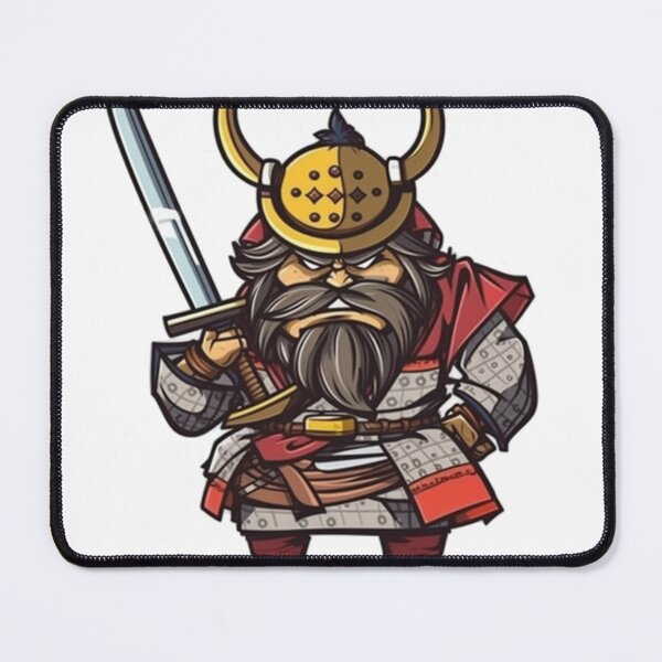 Item preview, Samurai funny cartoon designed and sold by Accademia.
