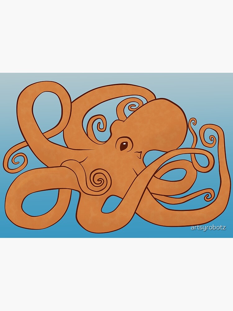 Octopoda (Orange & Blue) by artsyrobotz