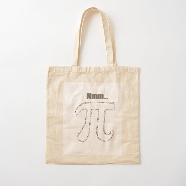 Pi Mmm Design Cotton Tote Bag