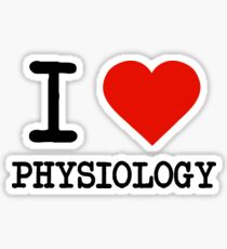I Love Physiology Sticker