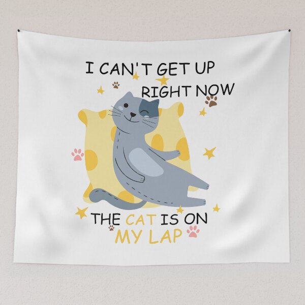 Item preview, I cant get up right now the cat is on my lap designed and sold by saidox.