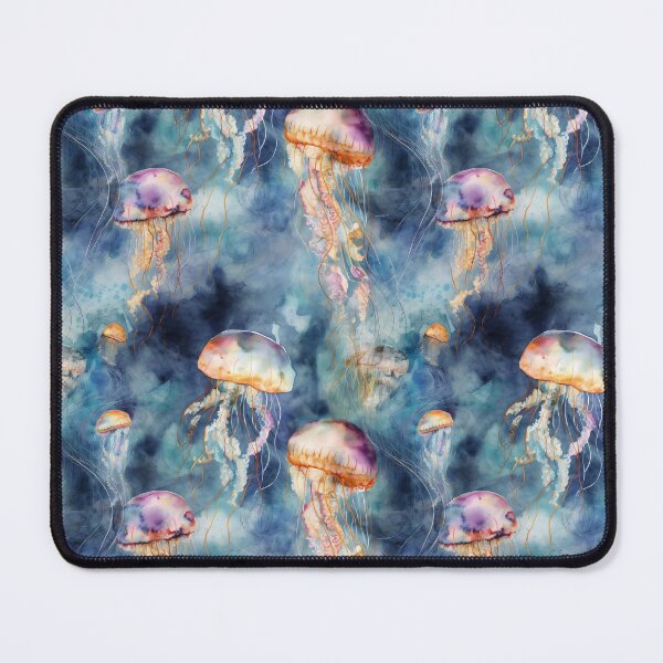 Item preview, Colorful Jellyfish in a Sea of Blue designed and sold by Richard-Y.