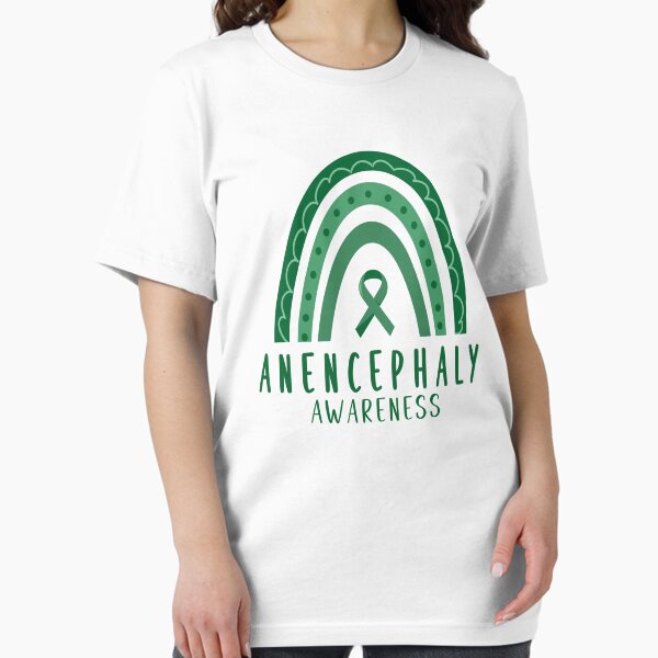 Item preview, Anencephaly Green Rainbow Ribbon Awareness  designed and sold by Theartfull.