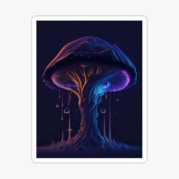 Glowing Mushroom #62 Part of the Glowing Mushroom Collection Sticker