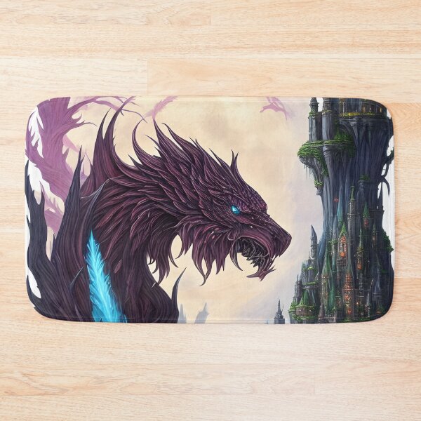 Item preview, Guardian of a castle in a fantasy forest watercolor designed and sold by MudbloodStore.