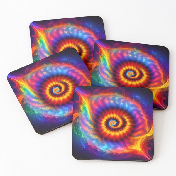 Item preview, Spiral Fire Red Blue Green Purple Yellow - Spirals designed and sold by internlvisions.