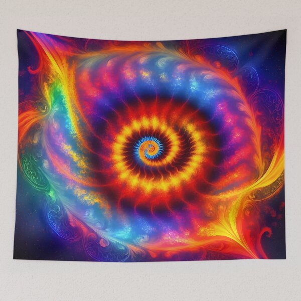 Item preview, Spiral Fire Red Blue Green Purple Yellow - Spirals designed and sold by internlvisions.