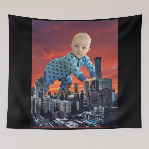 Item preview, Baby Leaning On Building designed and sold by CannyGoods.