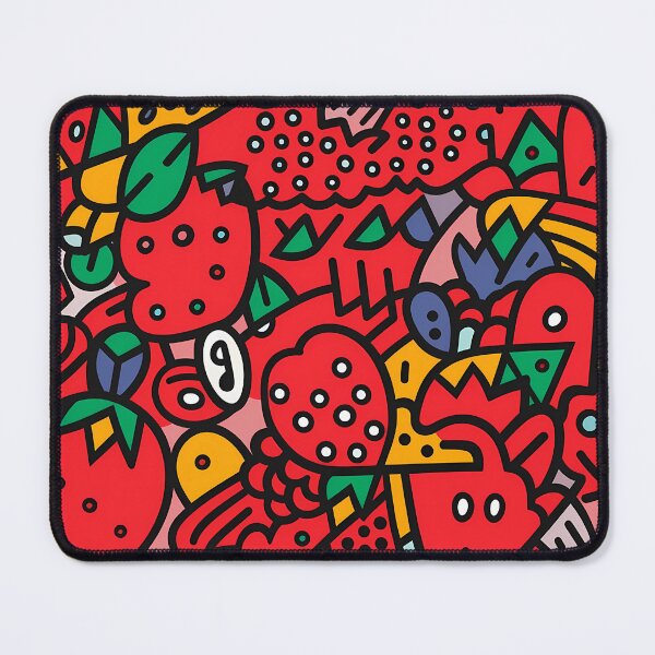 Item preview, Stylized strawberry pattern design designed and sold by randrdesign.