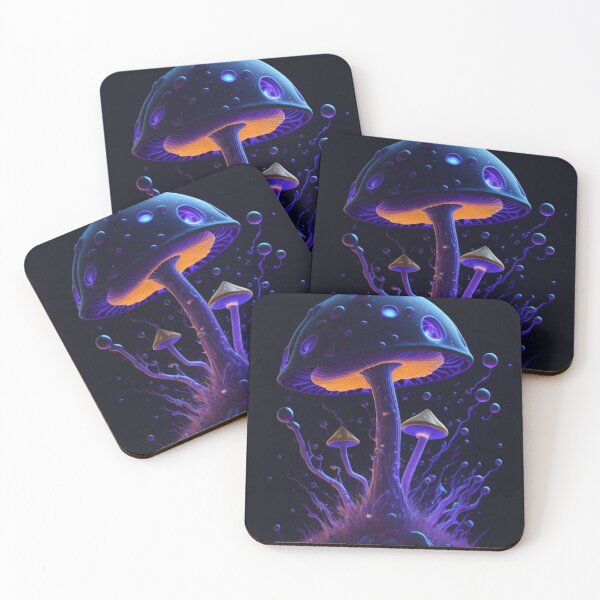 Item preview, Glowing Mushroom #64 Part of the Glowing Mushroom Collection designed and sold by Psychedelic Psychos.