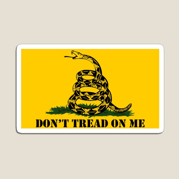 Republican Conservative Gifts - Gadsden Flag Don't Tread on Me Gift Ideas for Patriotic Right Wing American Republicans Magnet