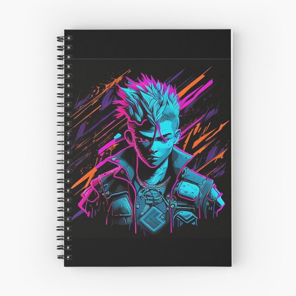 Item preview, Futuristic Neon Hero: A Cartoon Character in Watermark Style designed and sold by EmblemEmporium.