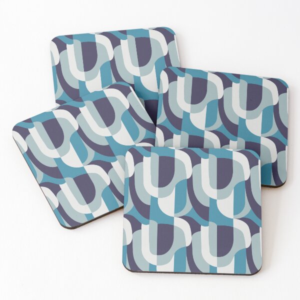 Item preview, Robins Egg Blue Abstract Retro Pattern designed and sold by coverinlove.