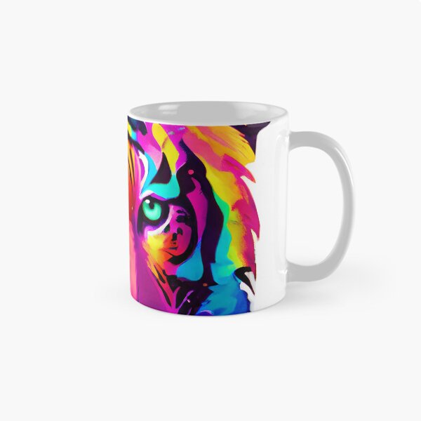 Item preview, Beautiful rainbow watercolour tiger designed and sold by craftybluebells.